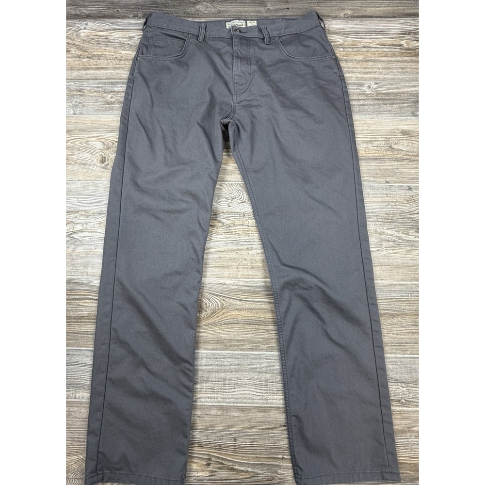 Patagonia Performance Grey Twill Pants (56491) Men's 36/32 Organic Cotton Blend